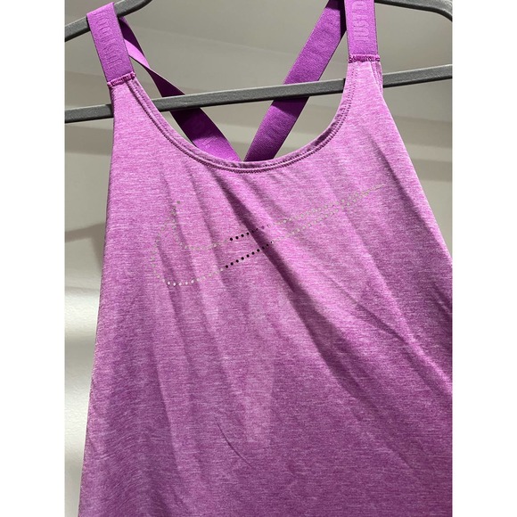 Nike Dri-Fit Loose Fit Women's Tank‎ Top Racer Back Purple Size Small - Picture 1 of 5